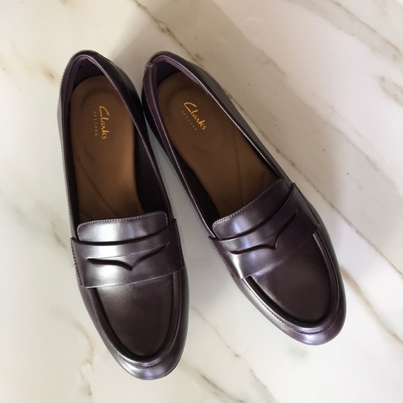 clarks shoes penny loafer